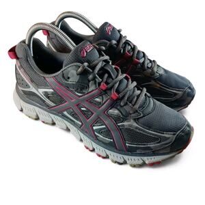 Asics Shoes Women's 8 Gel Scram 3 T6K7N Training Running Shoes Pink Camo Gray